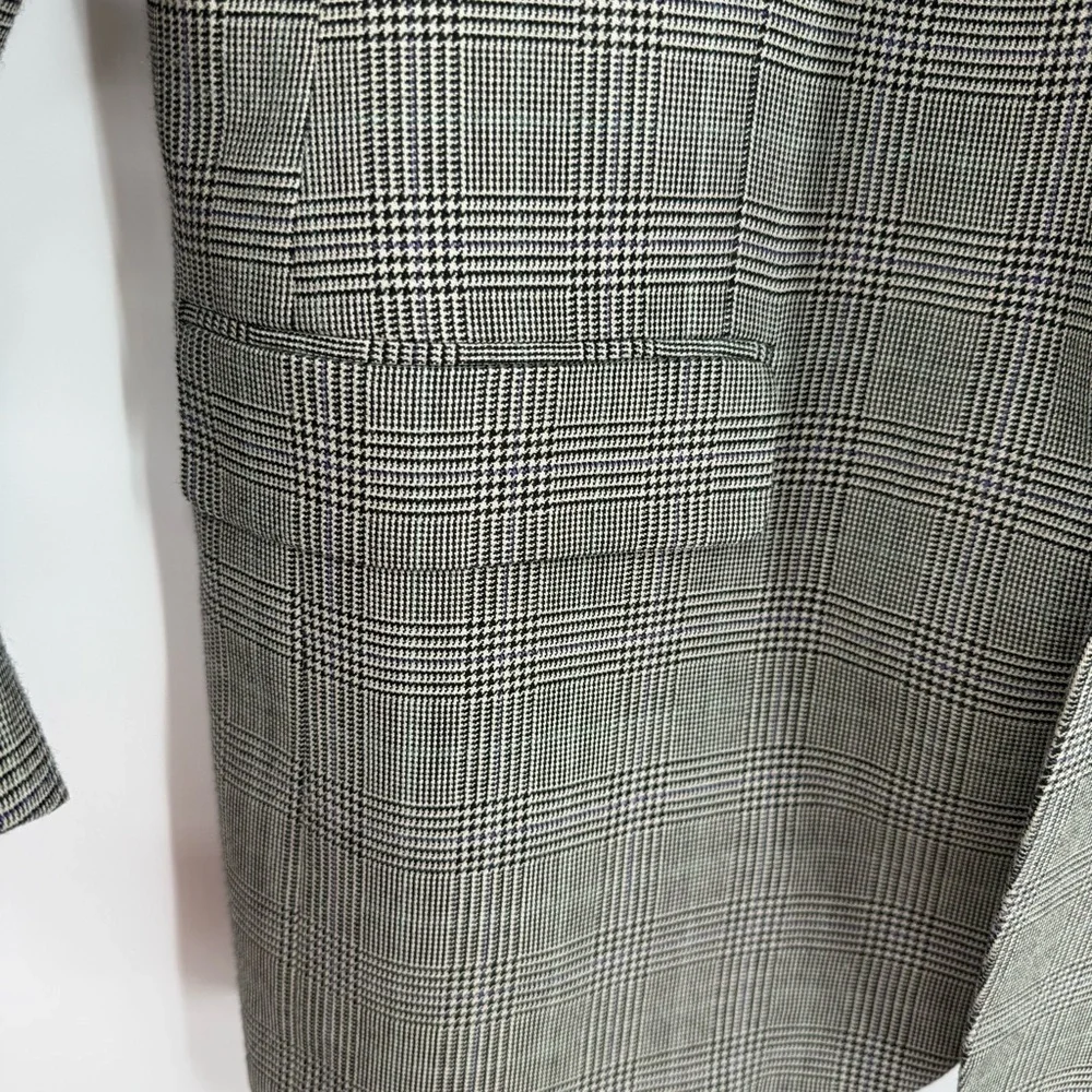 Lauren Ralph Lauren Men's black houndstooth silk Wool Sport Blazer Size 42 R